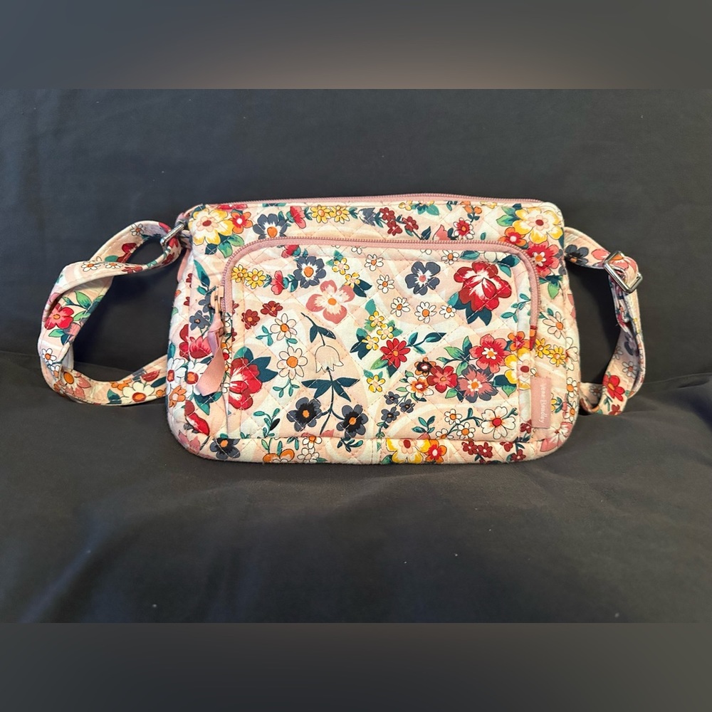 Vera Bradley Prairie Paisley RFID Little Hipster Bag, Lanyard and Mini Umbrella!